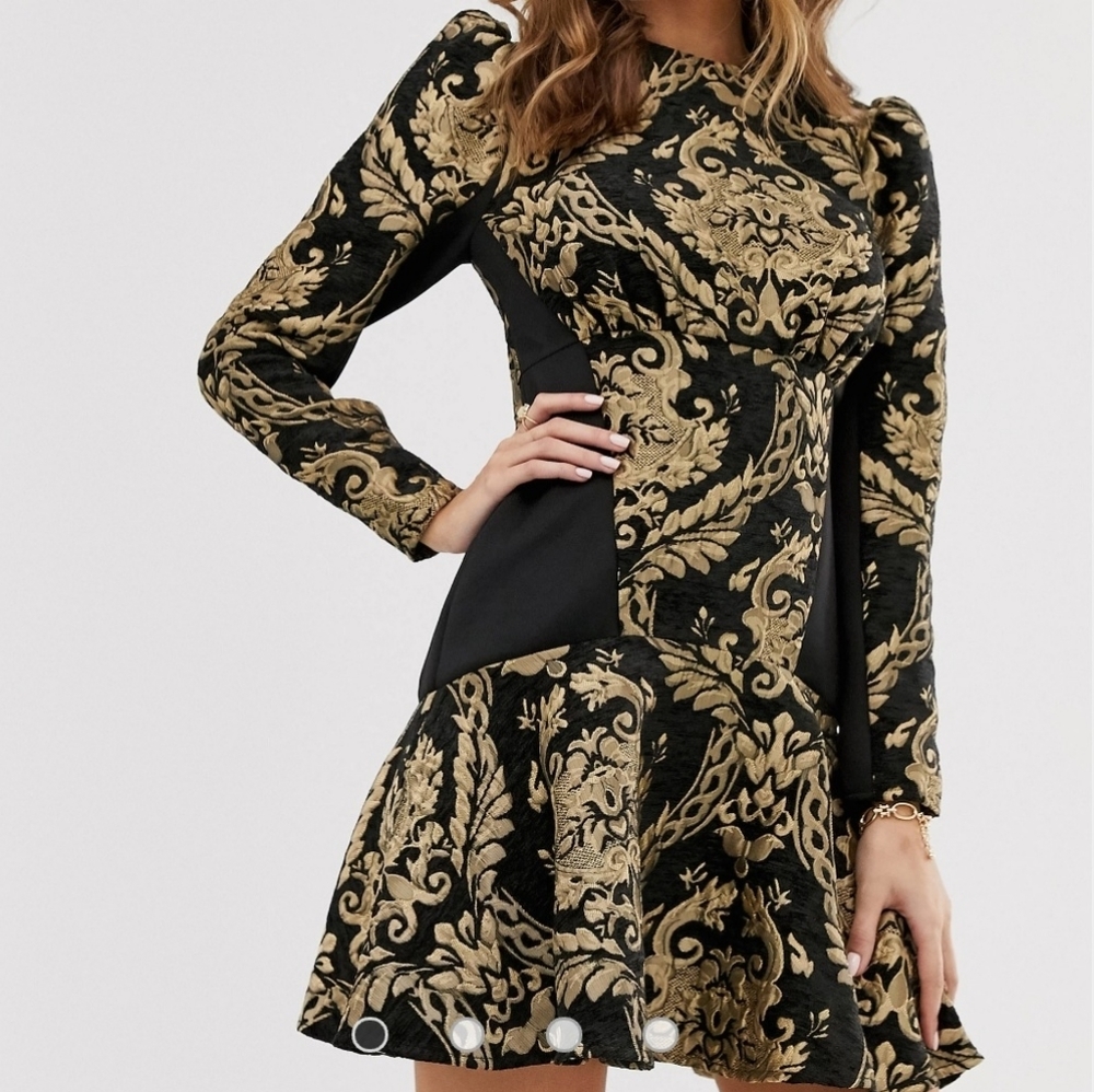 ASOS Design jacquard dress